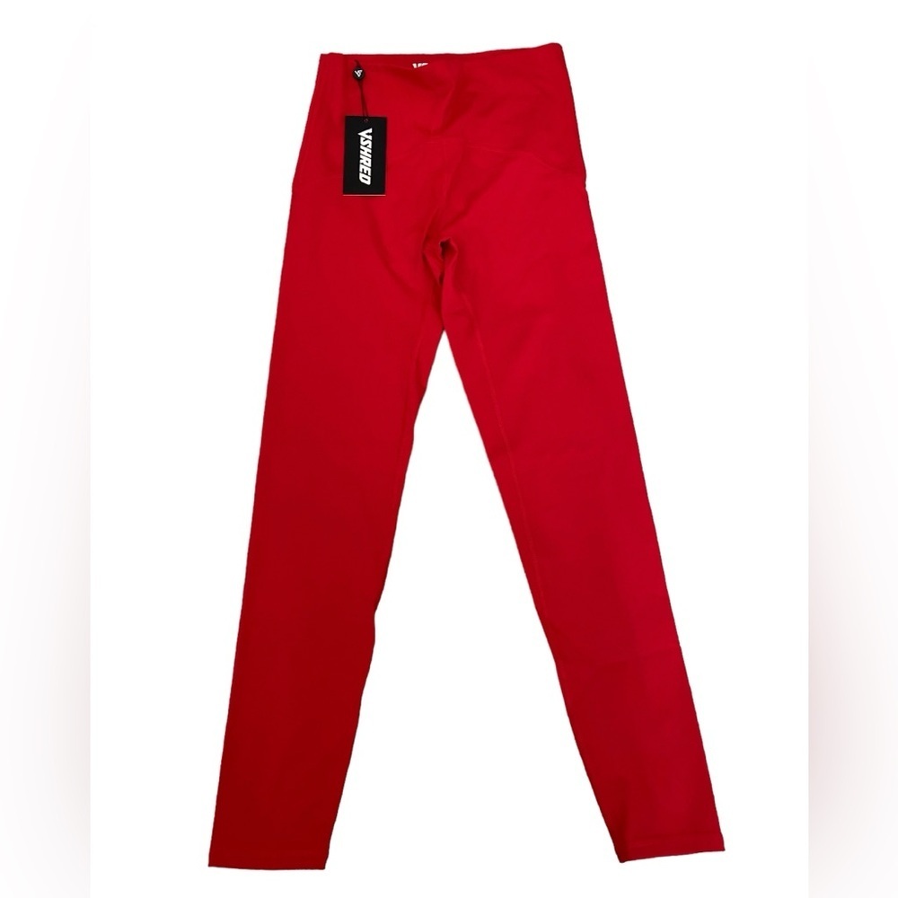 NWT VSHRED RED LEGGINGS SIZE MEDIUM